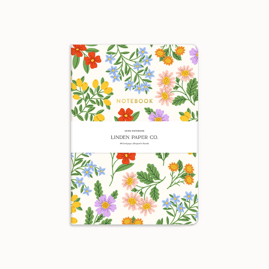 Loveliest Floral | Sewn Notebook by Linden Paper Co.