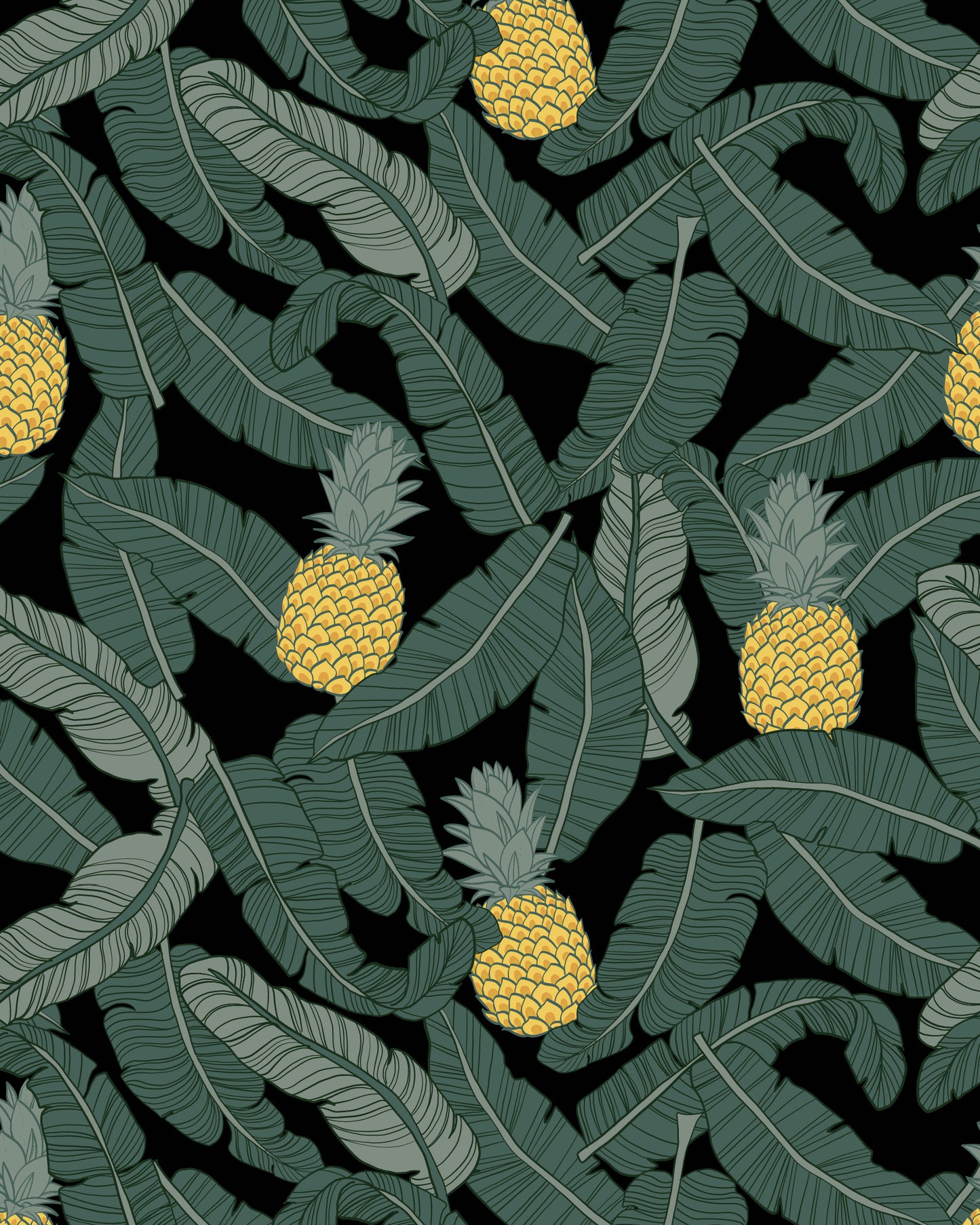 Banana Pineapple Print Shirt