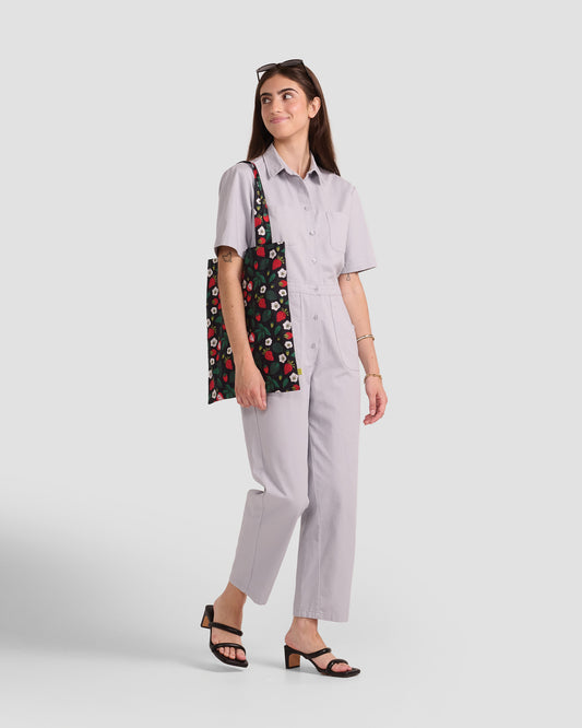 Women's Cloud Grey Twill Jumpsuit