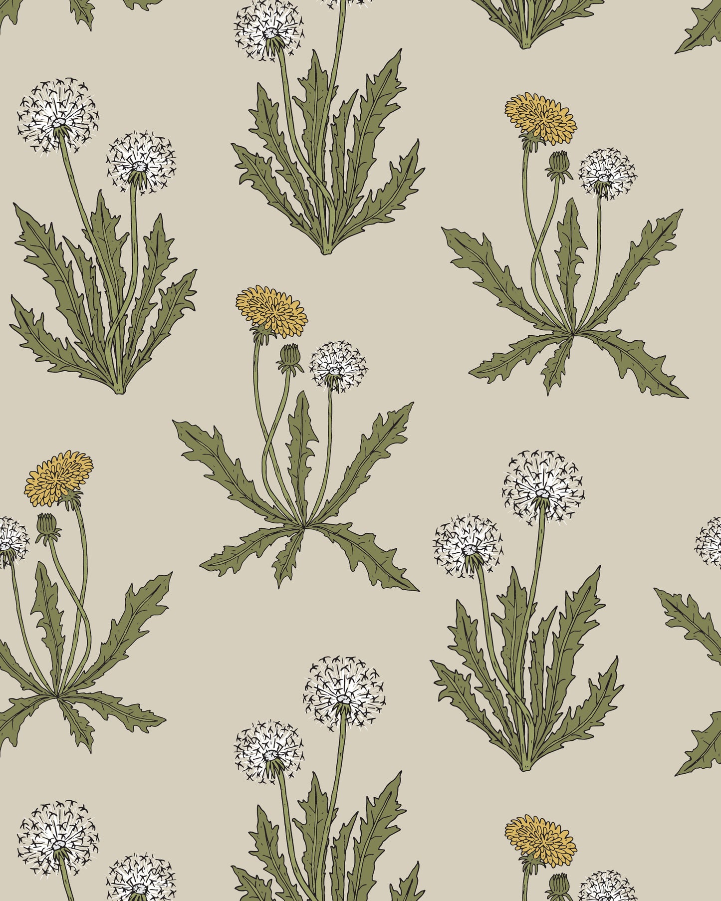 Dandelion Print Tote