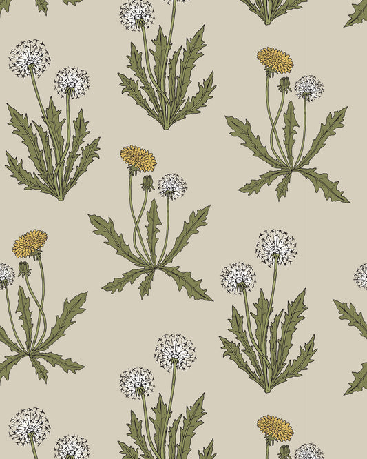 Dandelion Print Tote