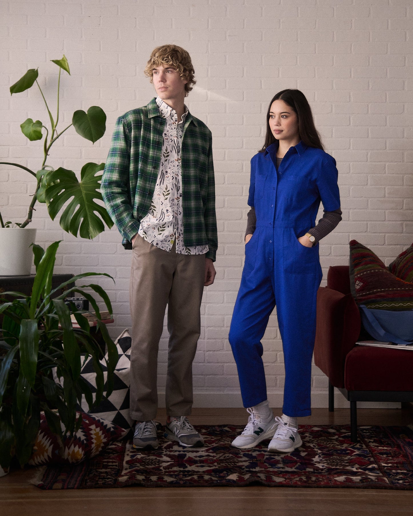 Floral Land White Print Shirt