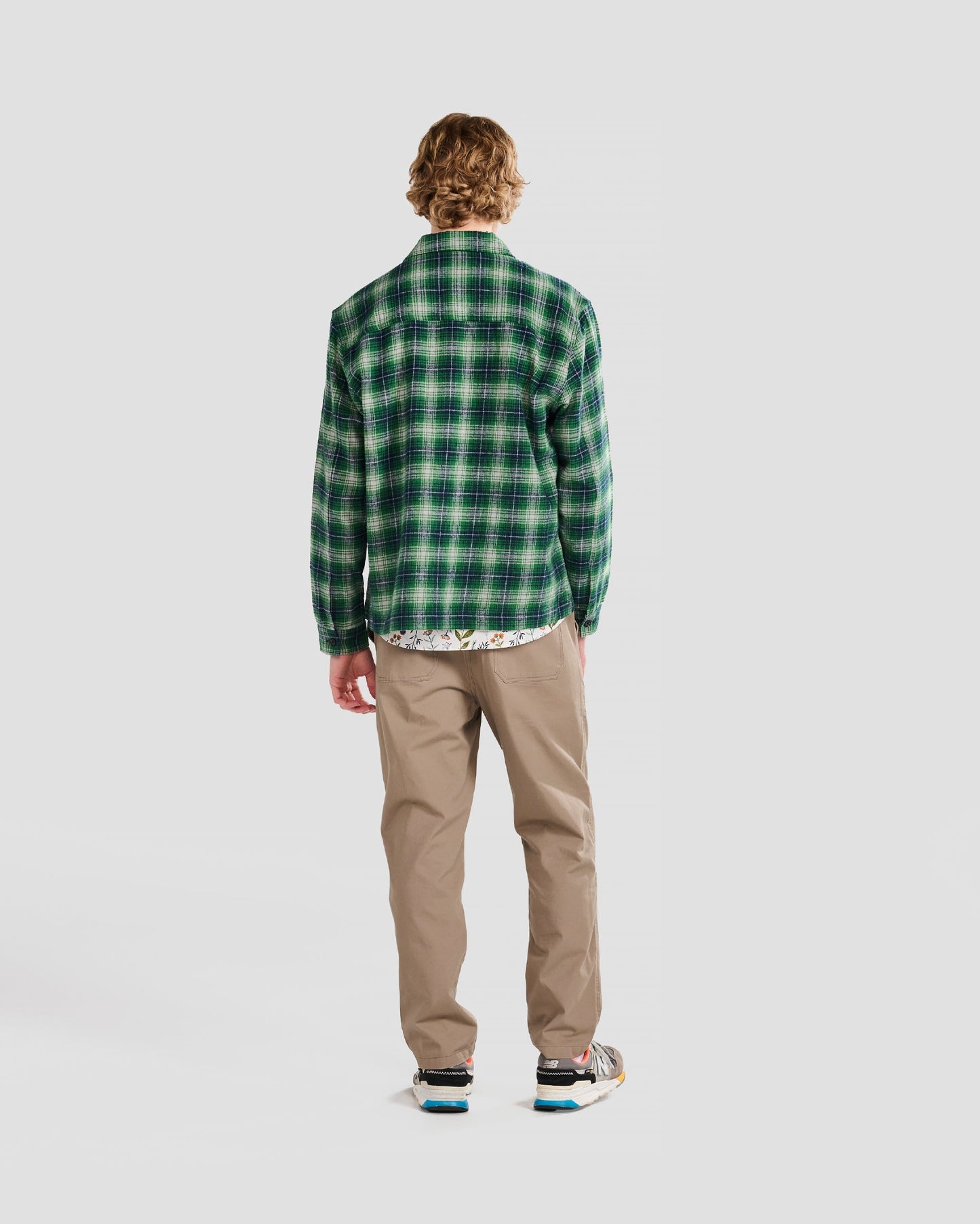 Lamont Green Flannel Plaid Shirt Jacket