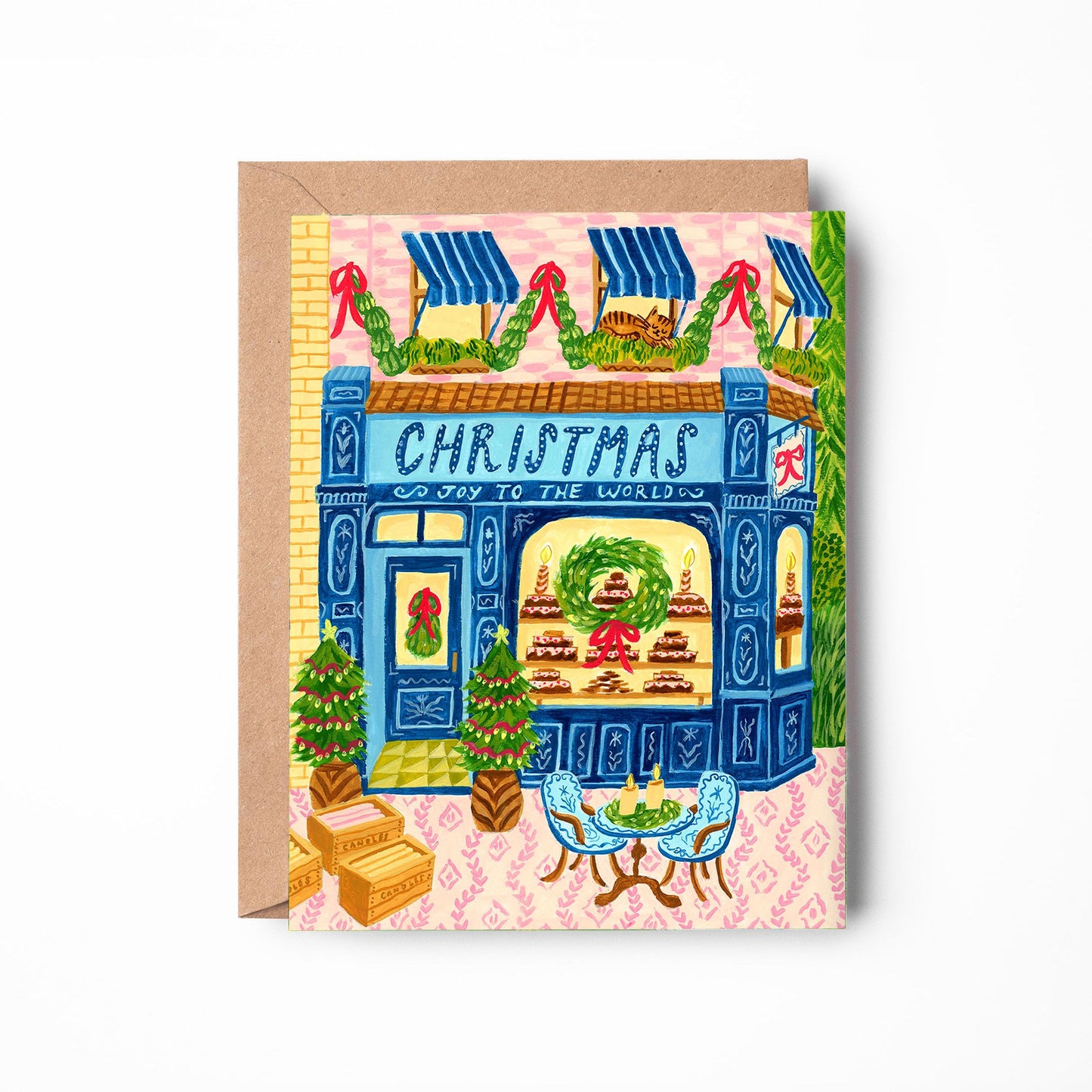 Joy to The World Greeting Card by Javi Rolando