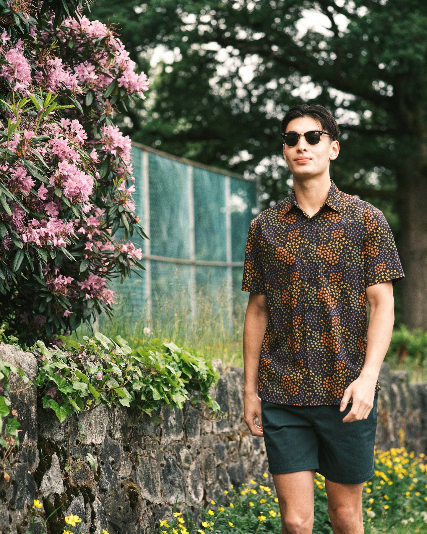 Micro Floral Field Print Shirt