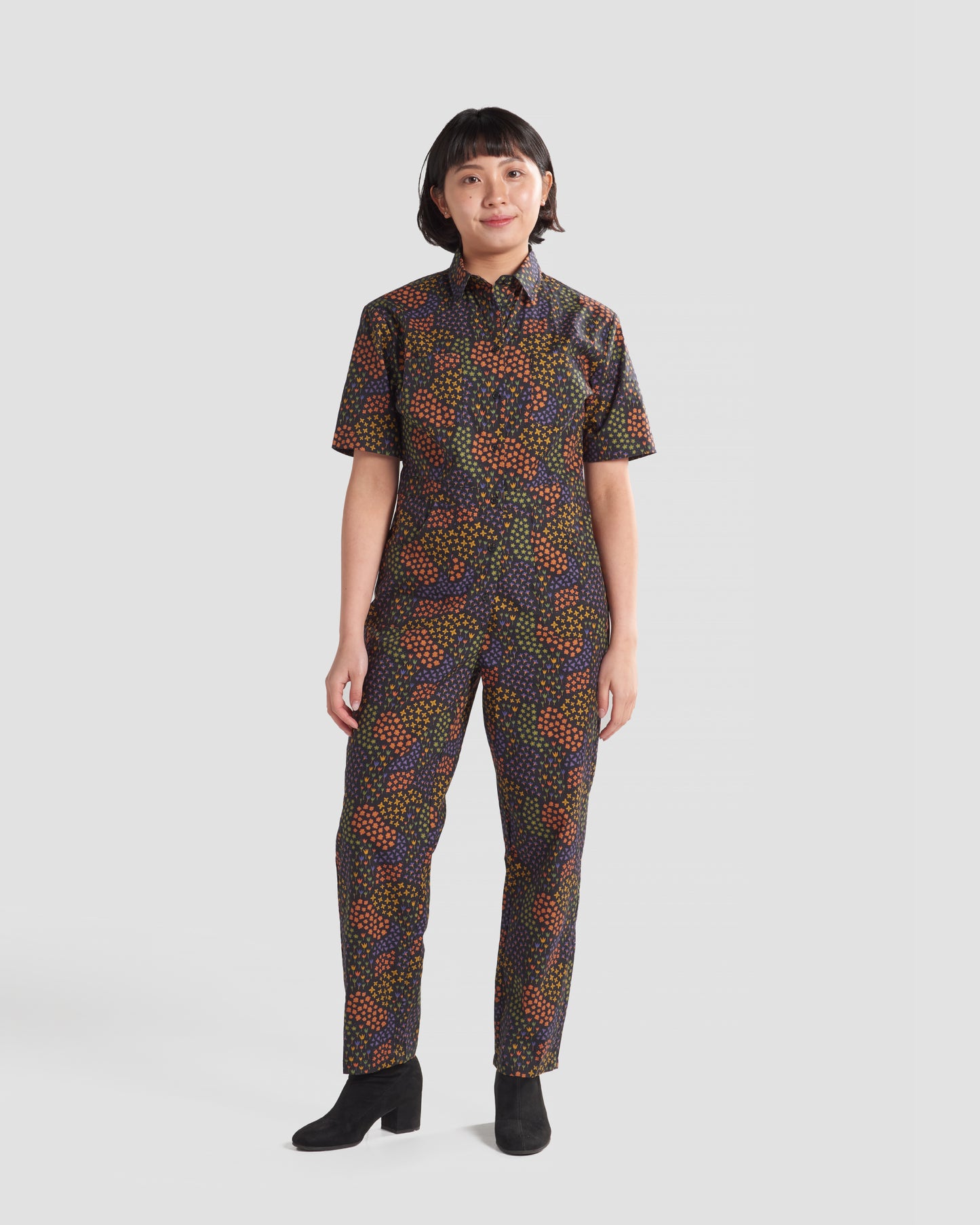 Women's Micro Floral Field Print Jumpsuit