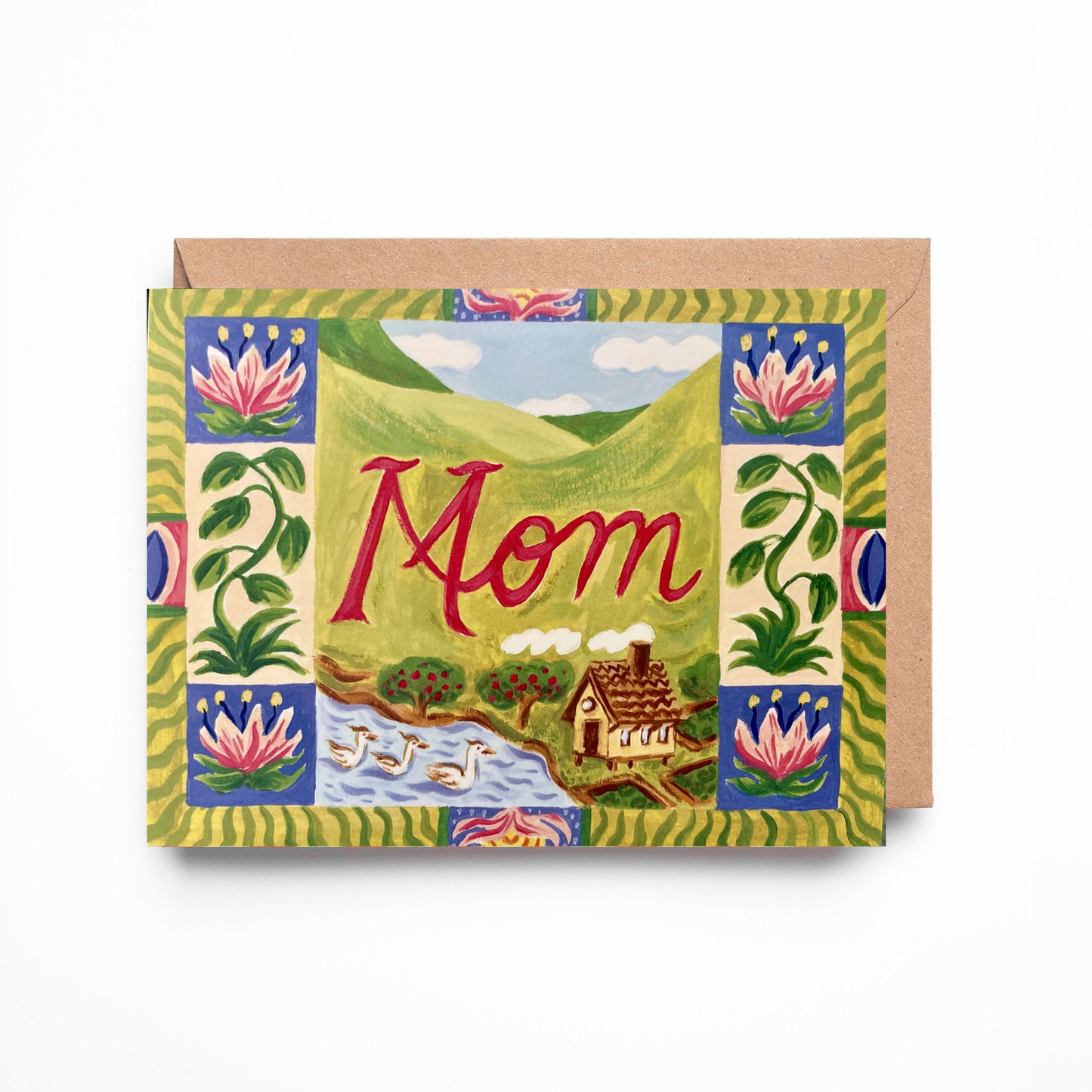 Mothers Day Home Is Where Mom Lives Card by Javi Rolando