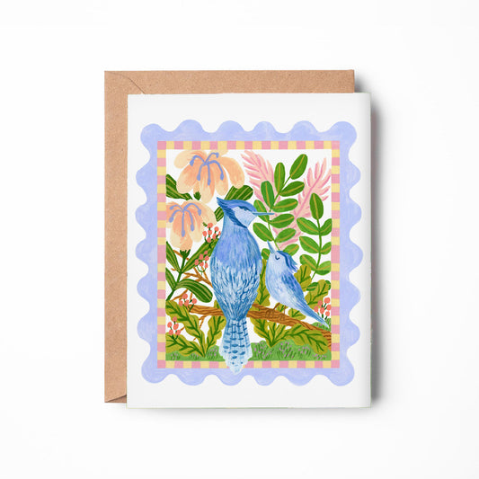 Pajaritos Greeting Card by Javi Rolando