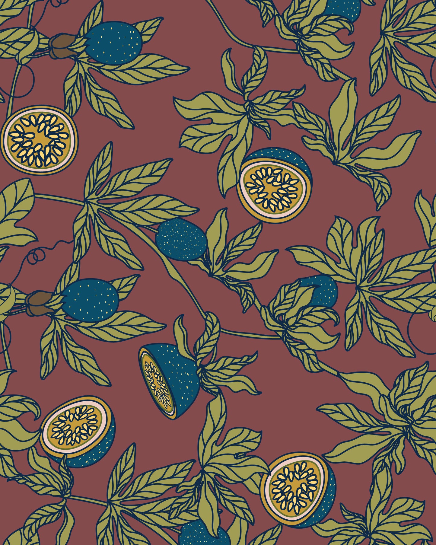 Passion Fruit Terracotta Print Tote