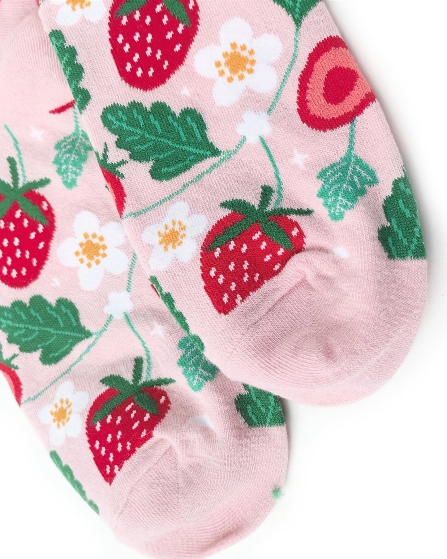 Calcetines de fresa para mujer