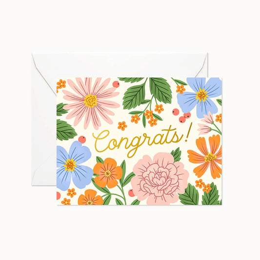 Congrats Summer Garden | Greeting Card