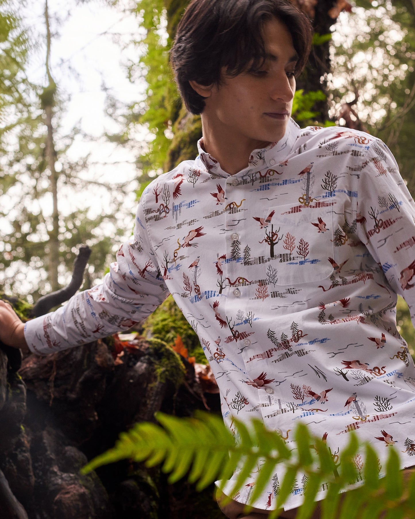Hunting Hawk Print Shirt