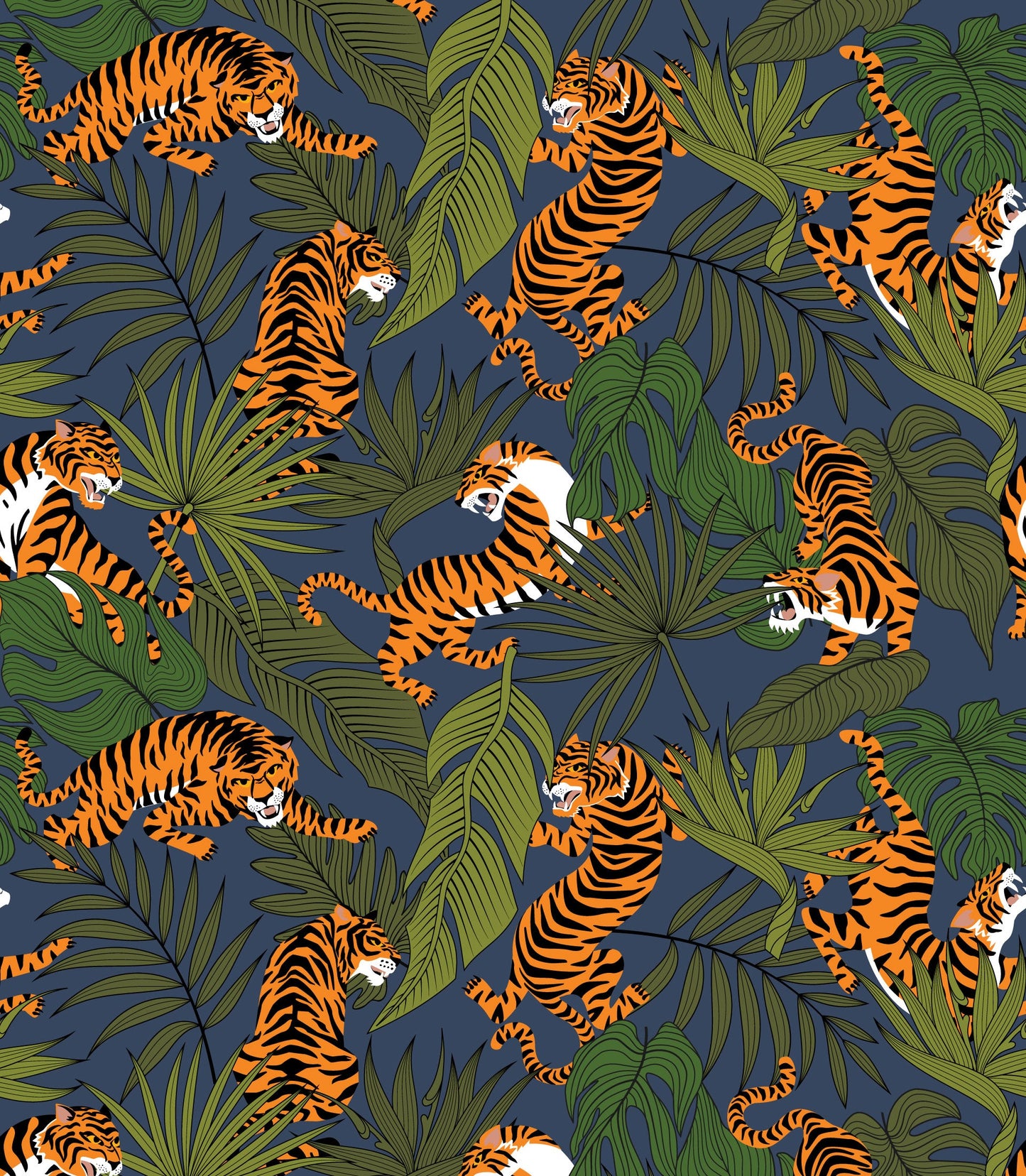 Wild Tigers Print Shorts