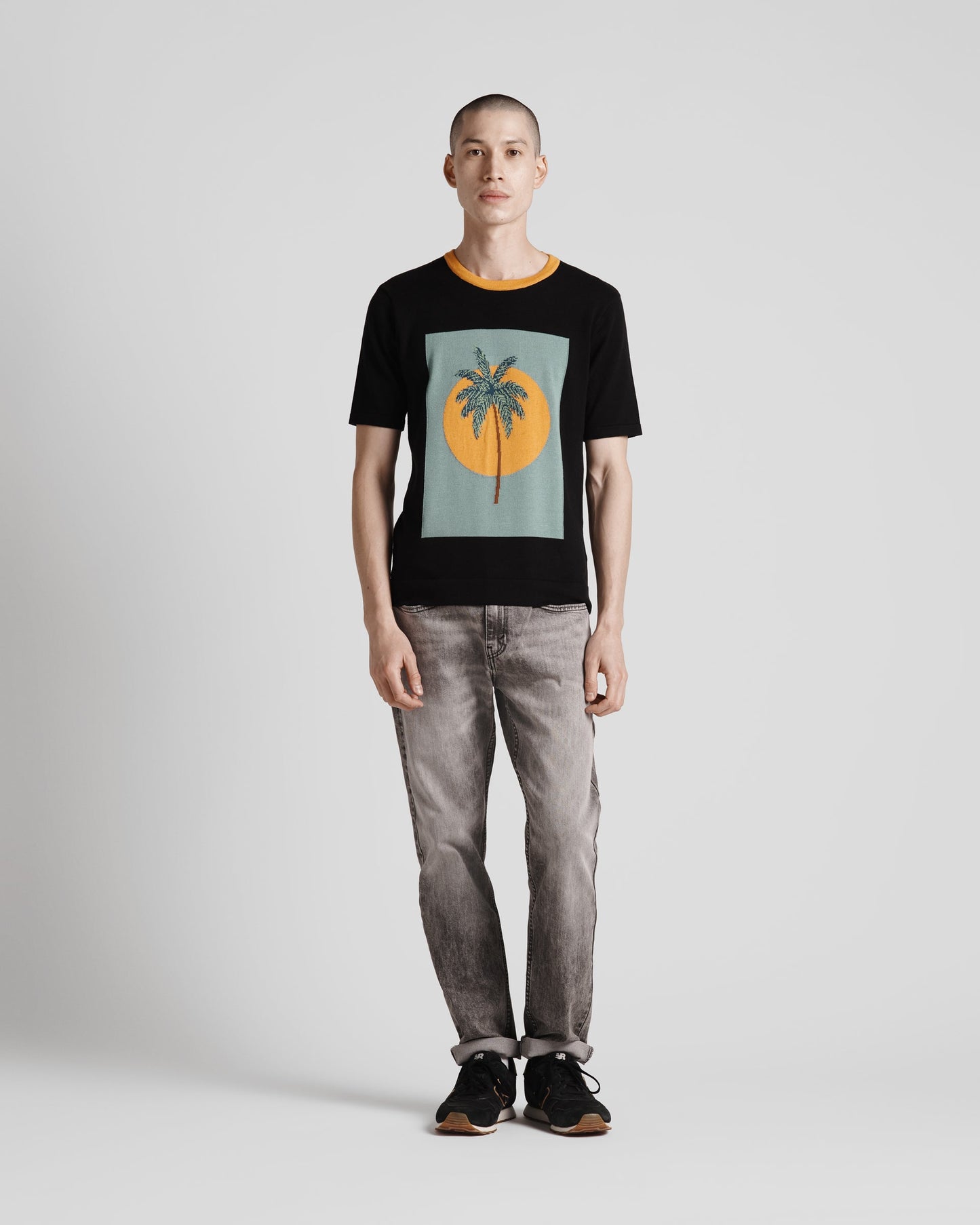 Sunset Palm Knit Tee