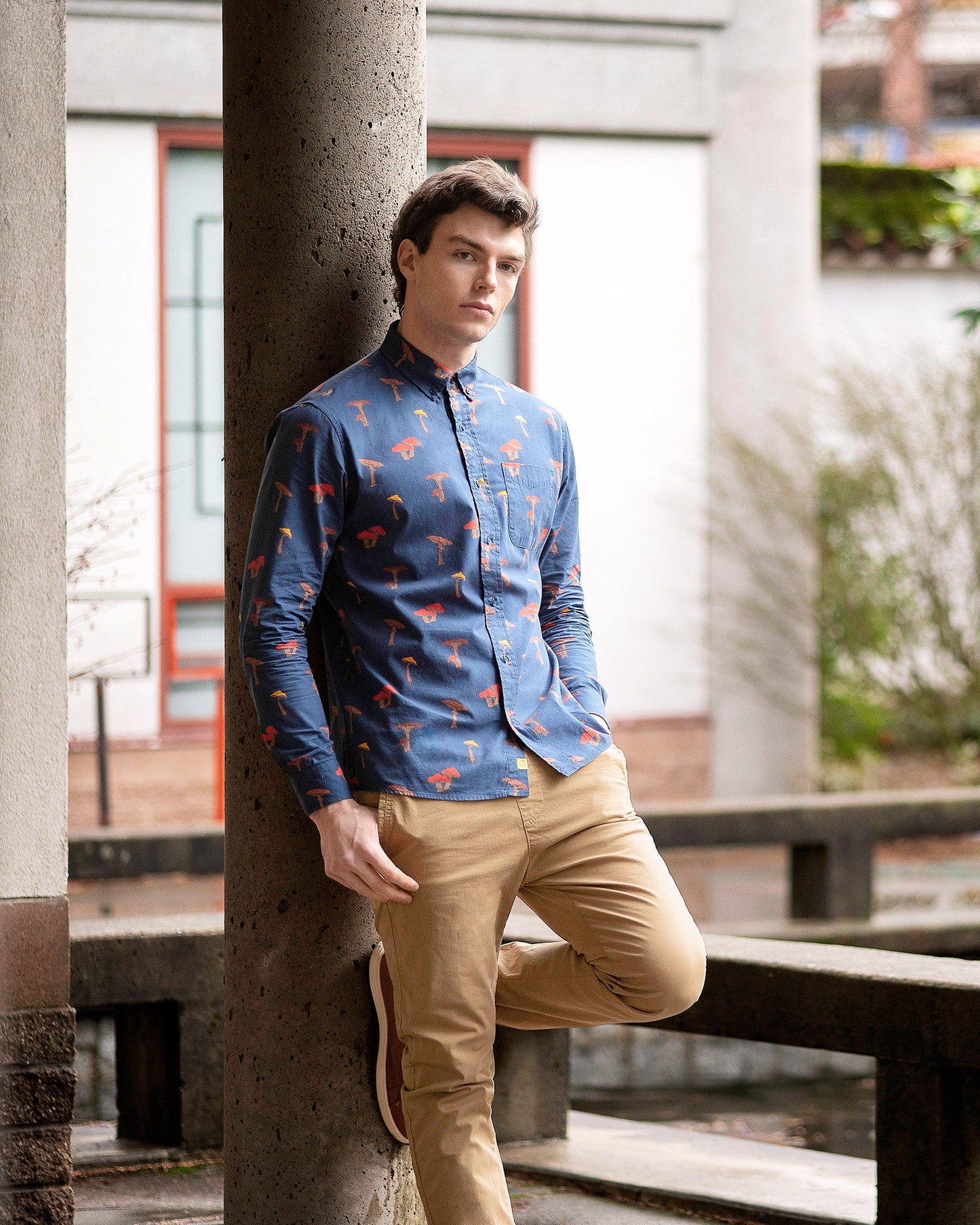 Forest Mushroom Print Shirt