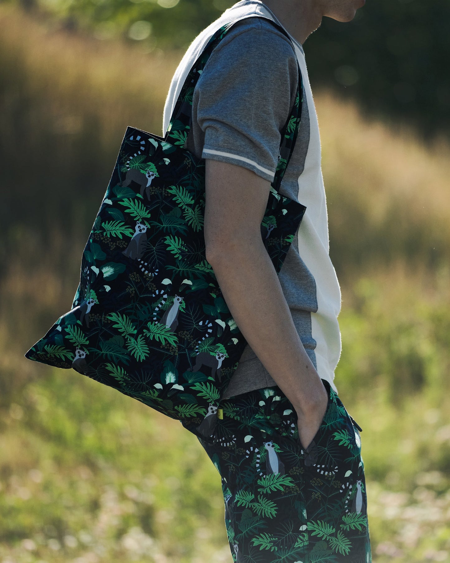 Lemurs Print Tote