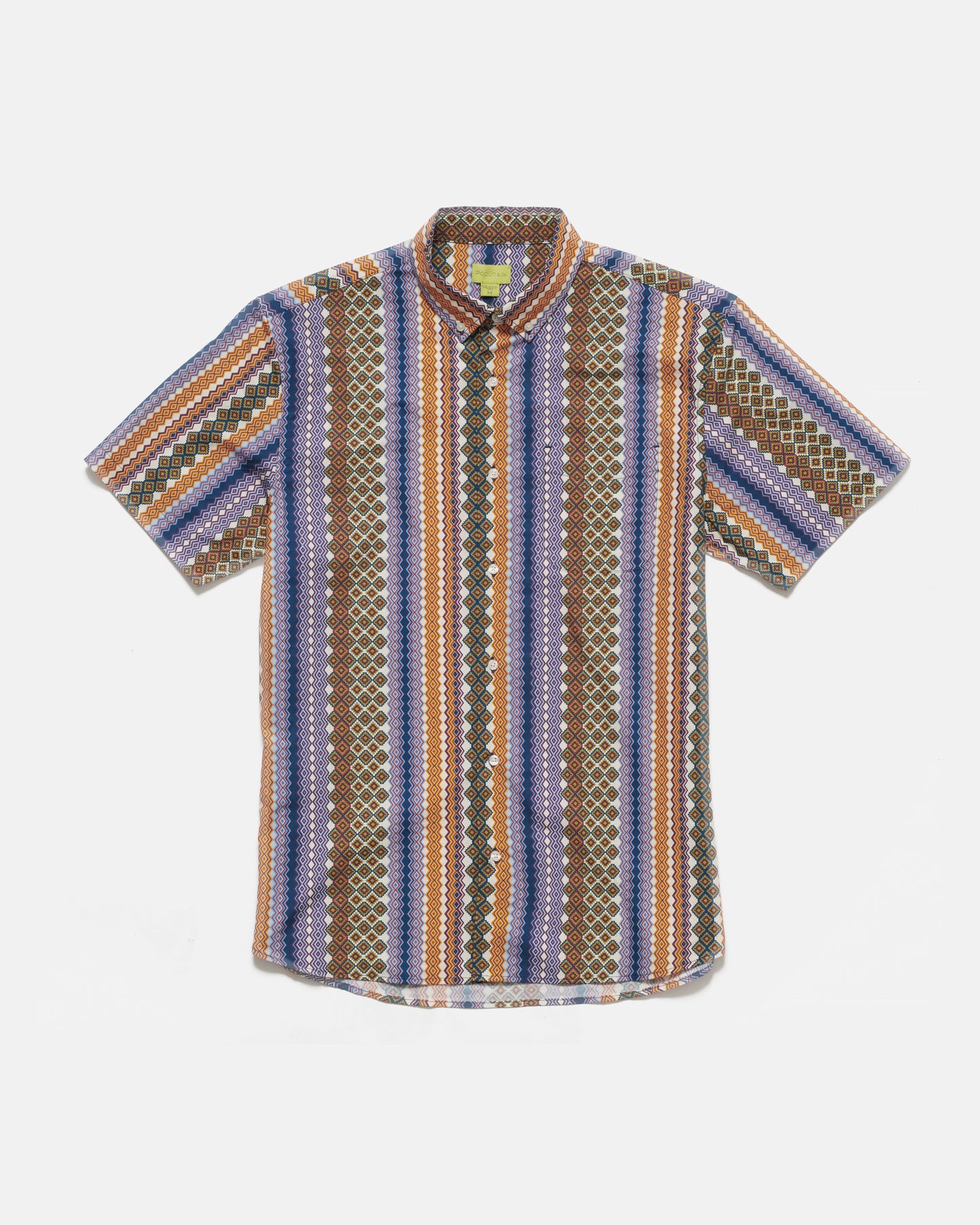 Ikat Stripe Print Shirt