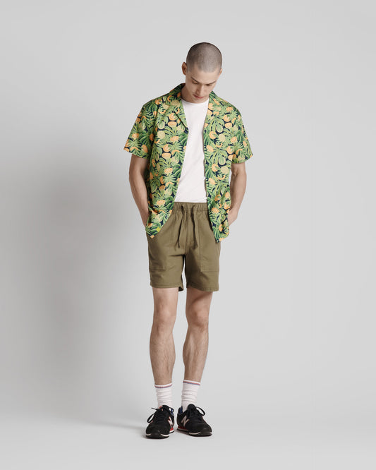 Camisa de campamento con estampado de melones