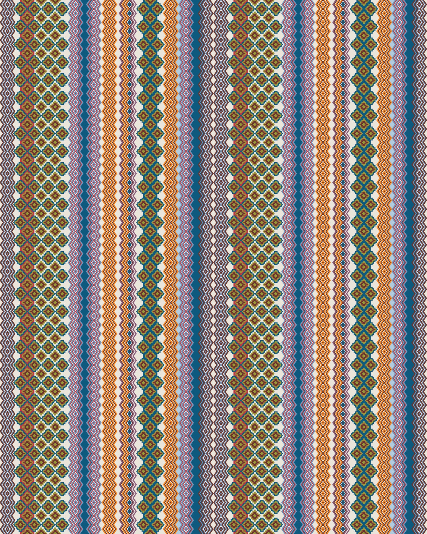 Ikat Stripe Print Shirt