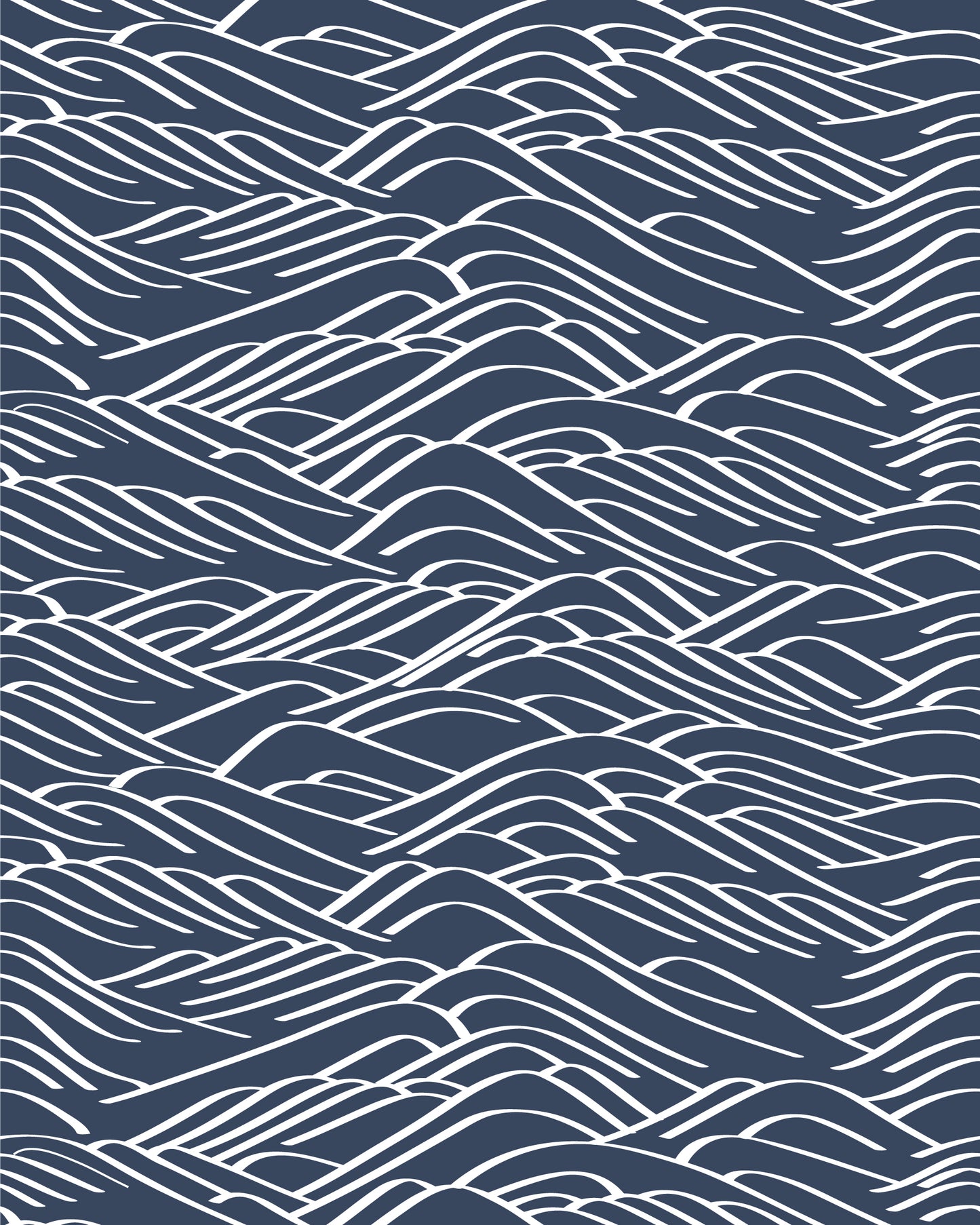 Pantalones cortos con estampado de olas grandes