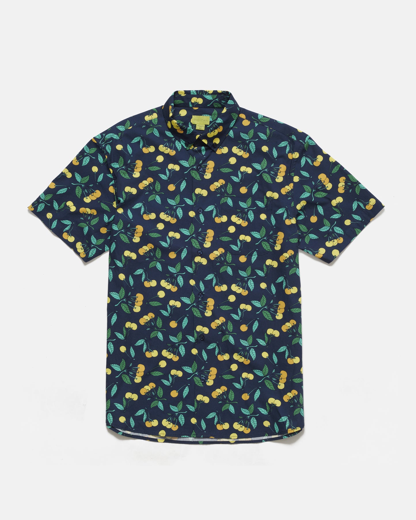 Yellow Cherries Print Shirt