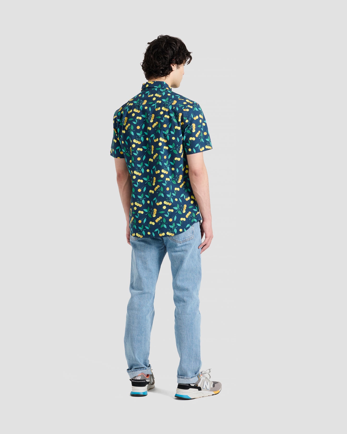 Yellow Cherries Print Shirt