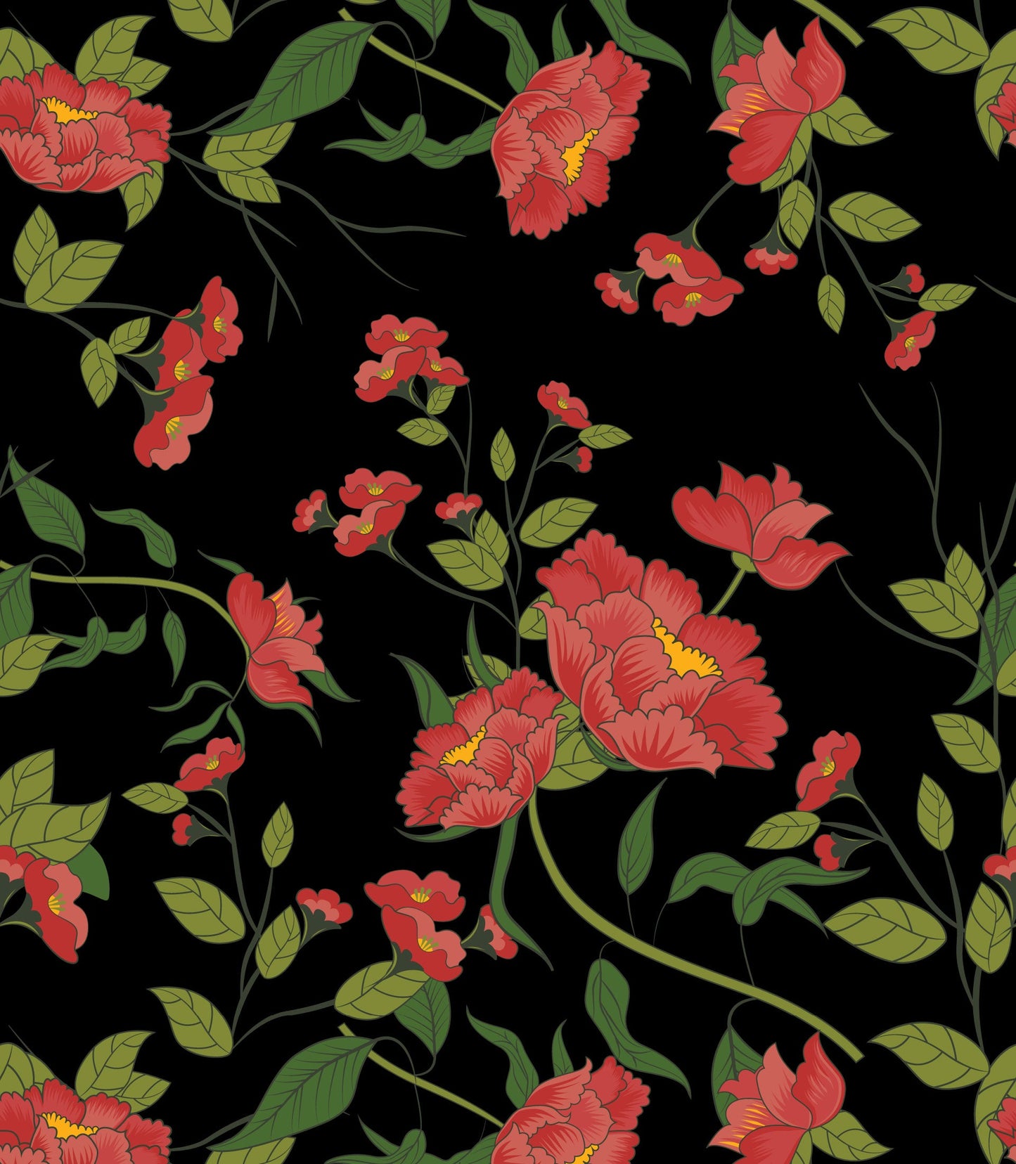 Retro Floral Print Shirt