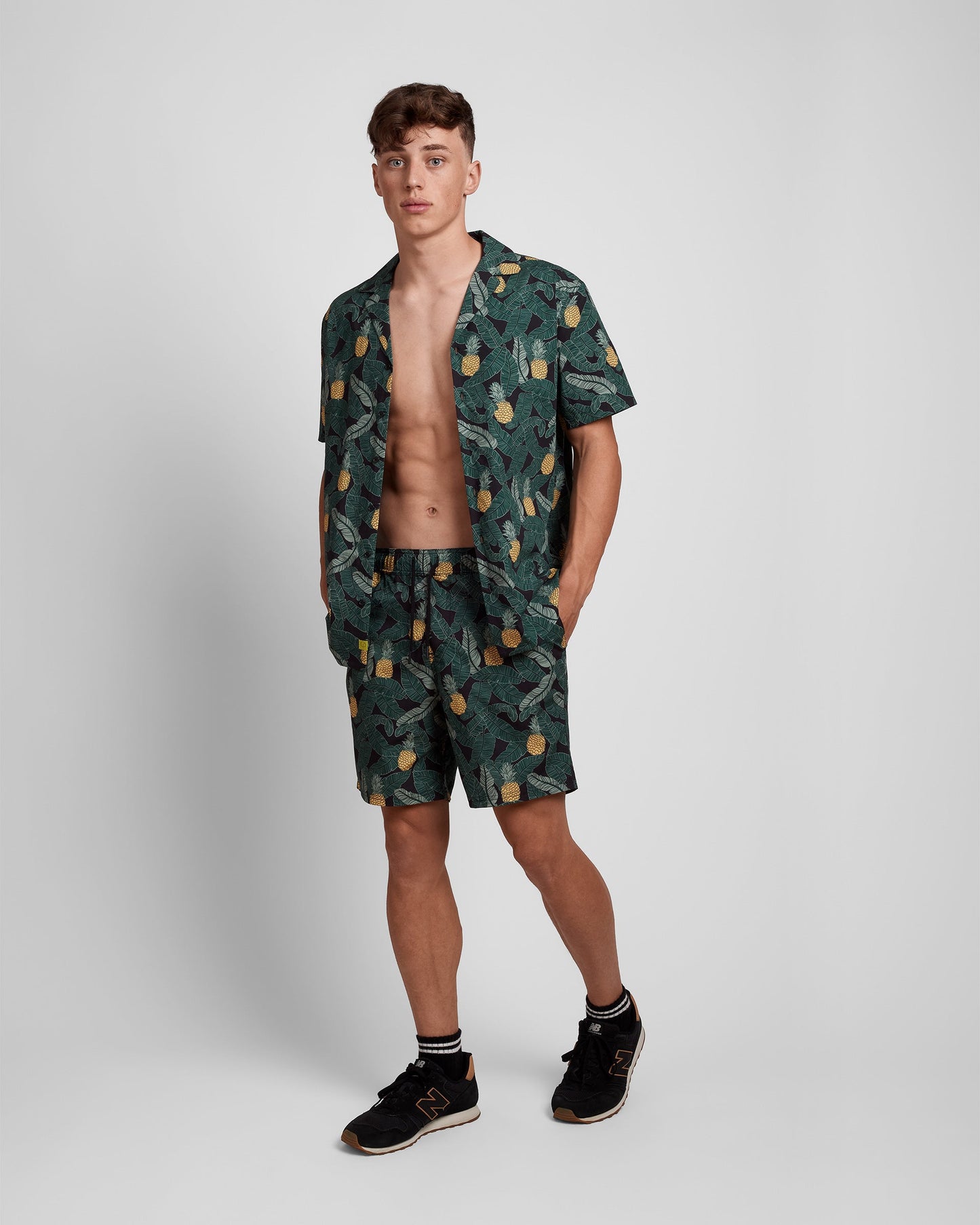 Banana Pineapple Print Shorts