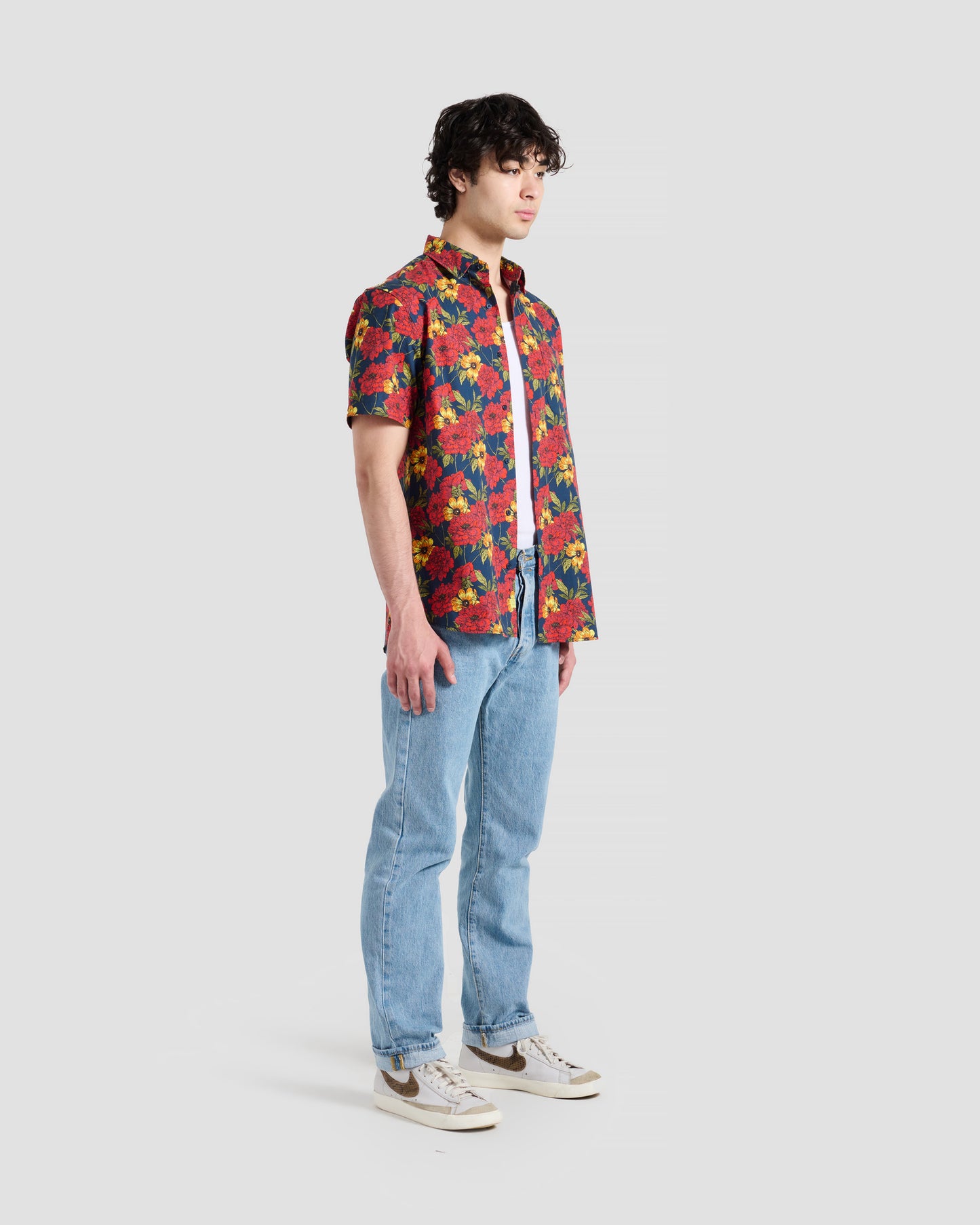 Wild Peonies Print Shirt