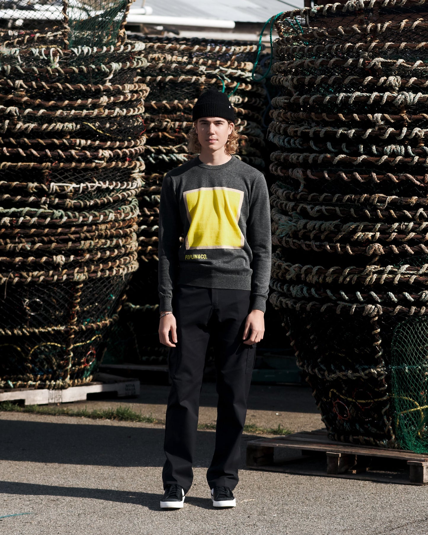 Poplin Square Sweater