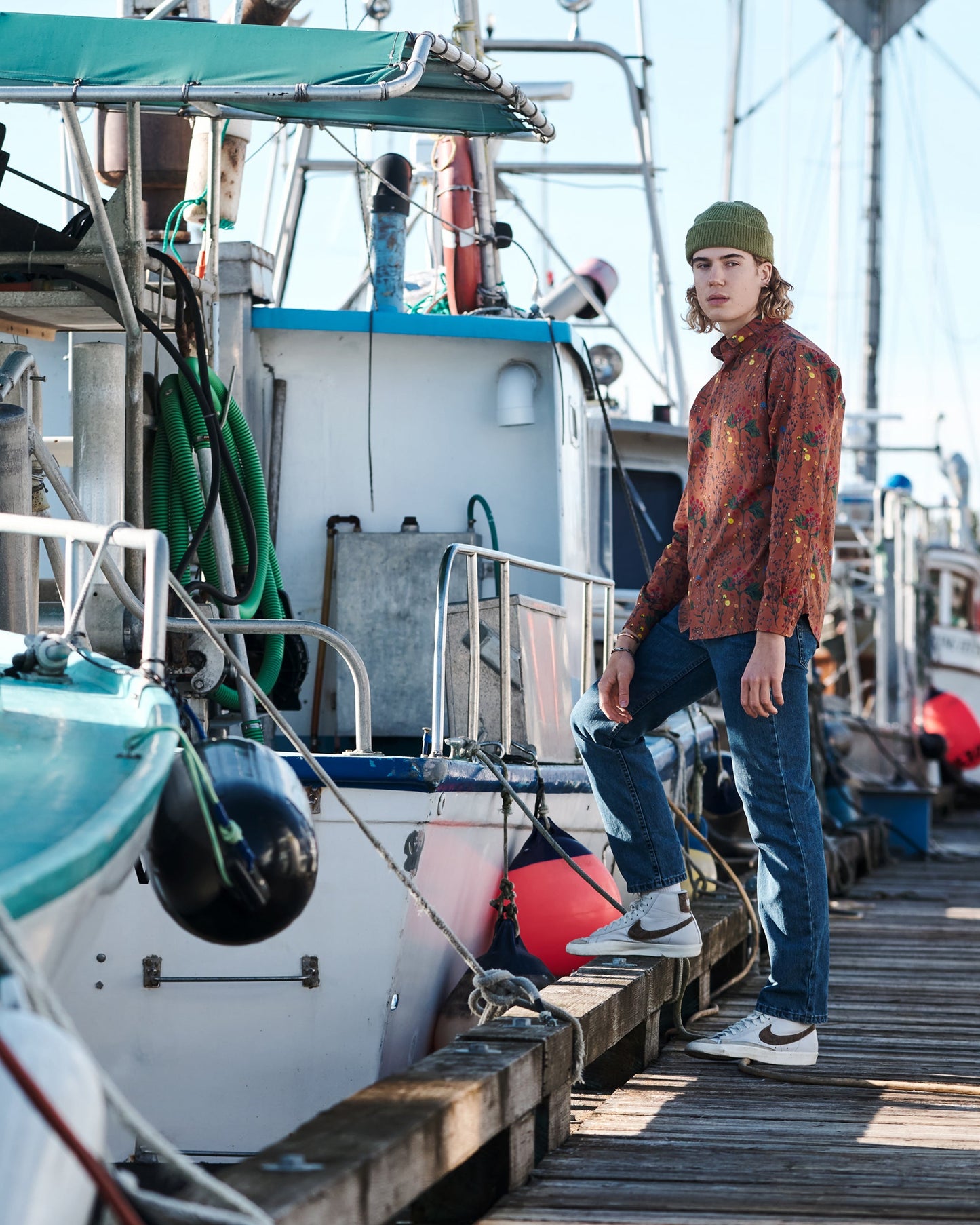 Botanic Dusk Brown Print Shirt