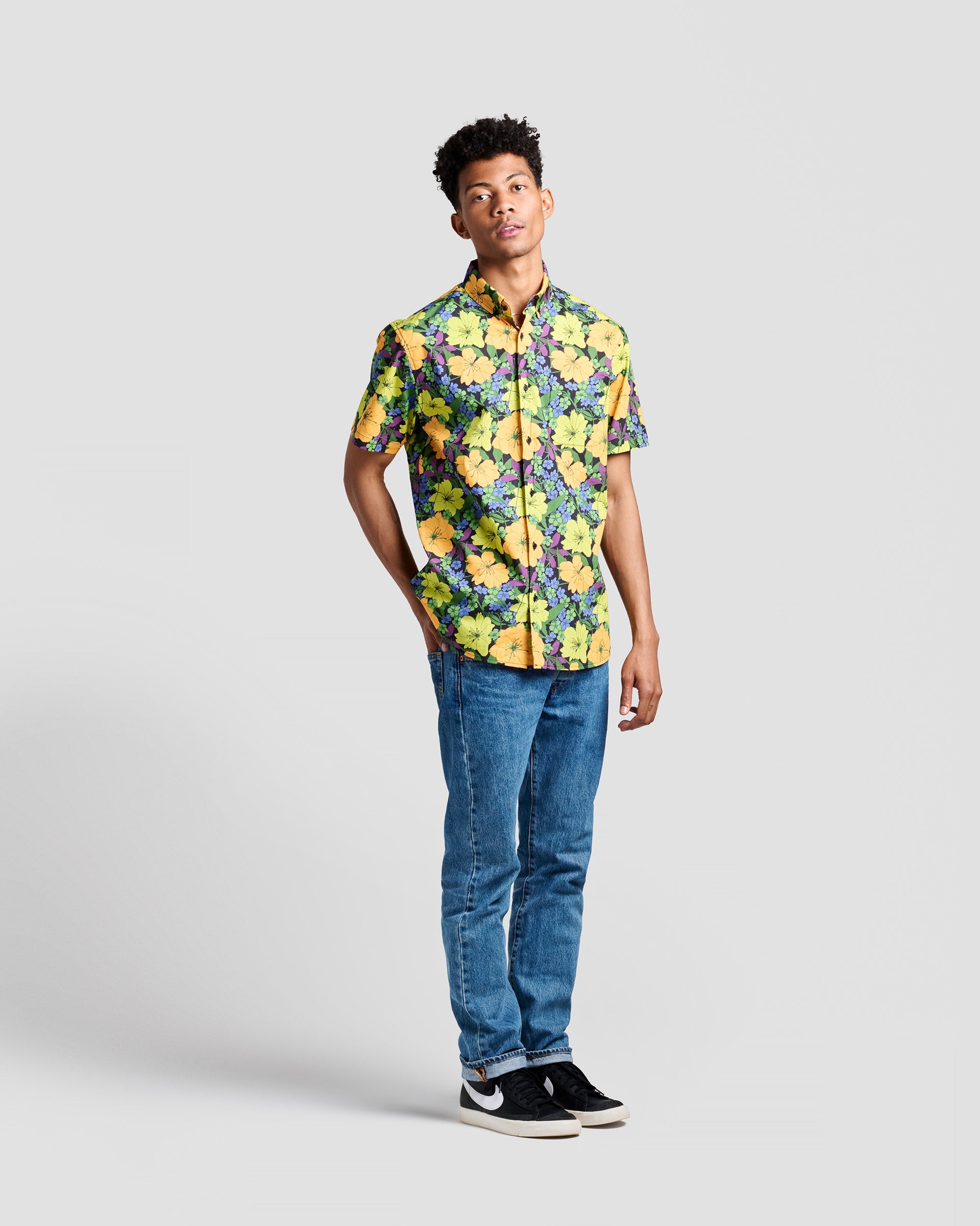 Tropical Floral Print Shirt > Casual Shirt > Button Up Shirt