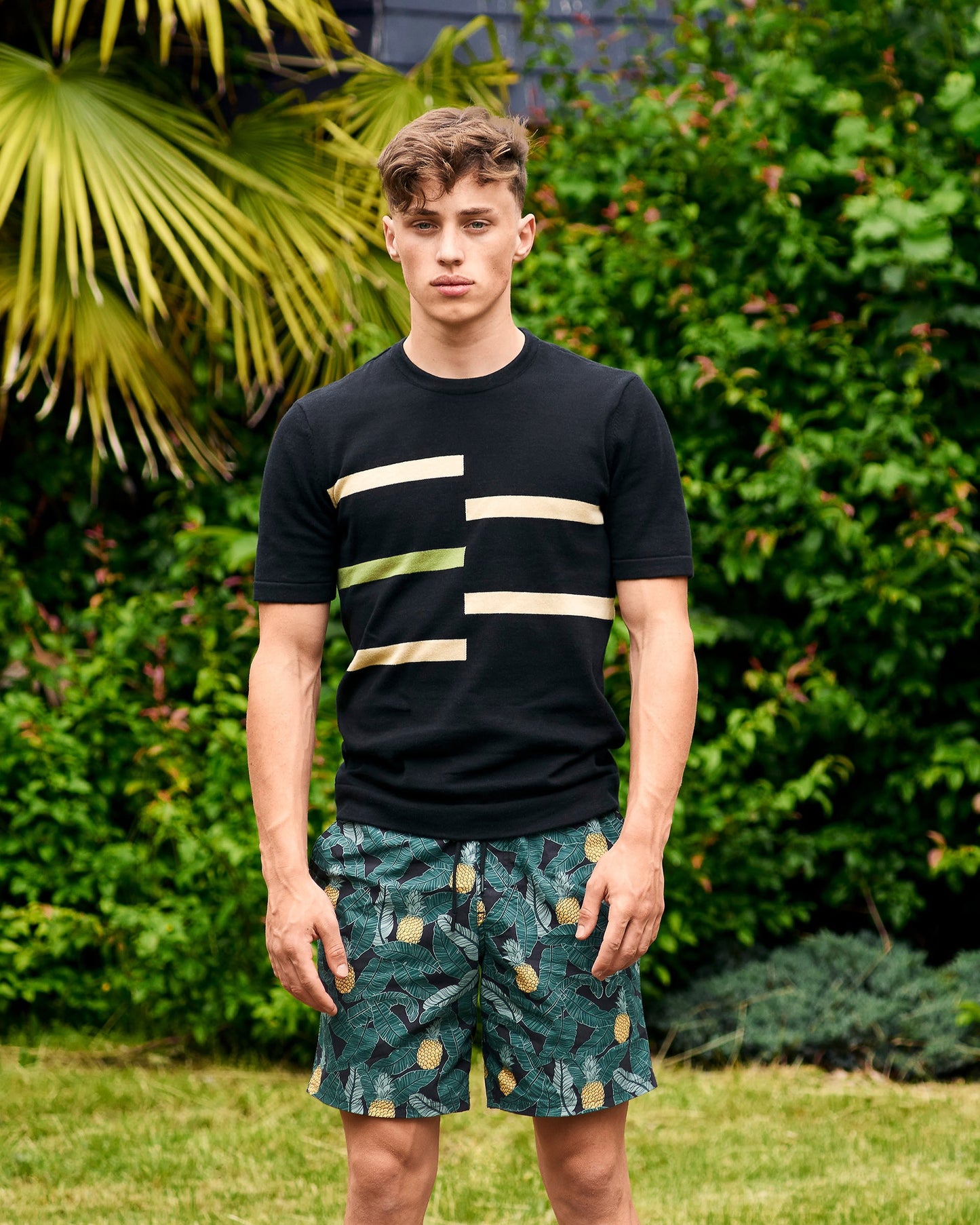 Cassette Stripe Knit Tee