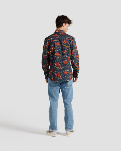 Forest Fox Print Shirt