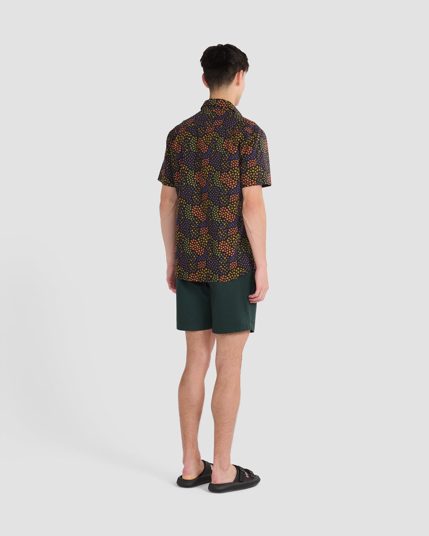 Khaki Green Twill Shorts