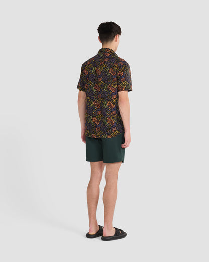 Khaki Green Twill Shorts
