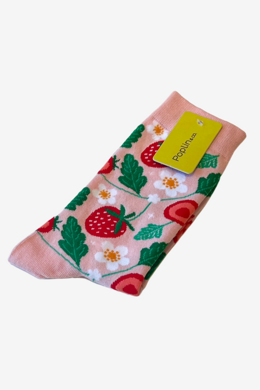 Chaussettes à fraises pour femmes