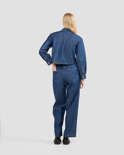 Women's Chambray Denim Women's Pull On Pant