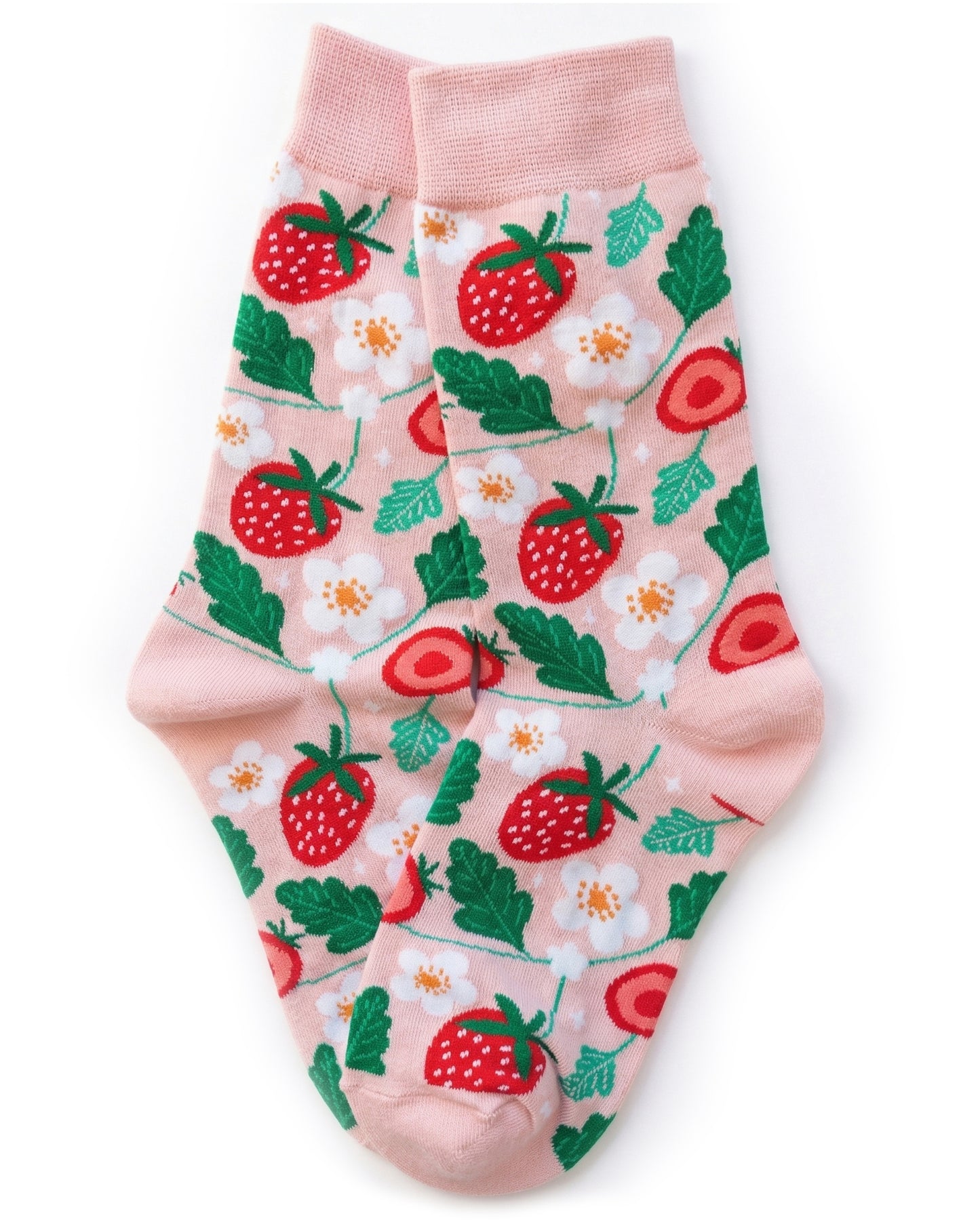 Calcetines de fresa para mujer