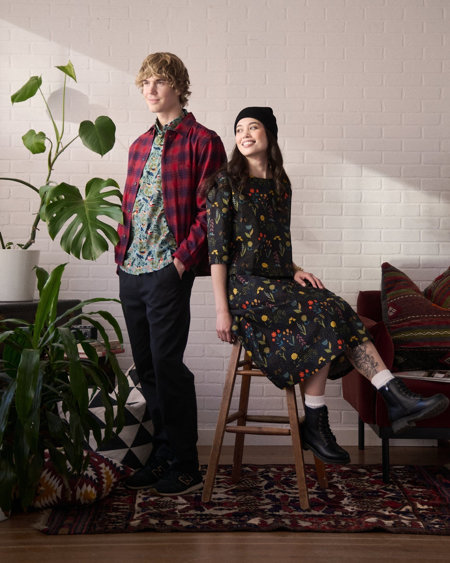 Winter Birds Print Shirt