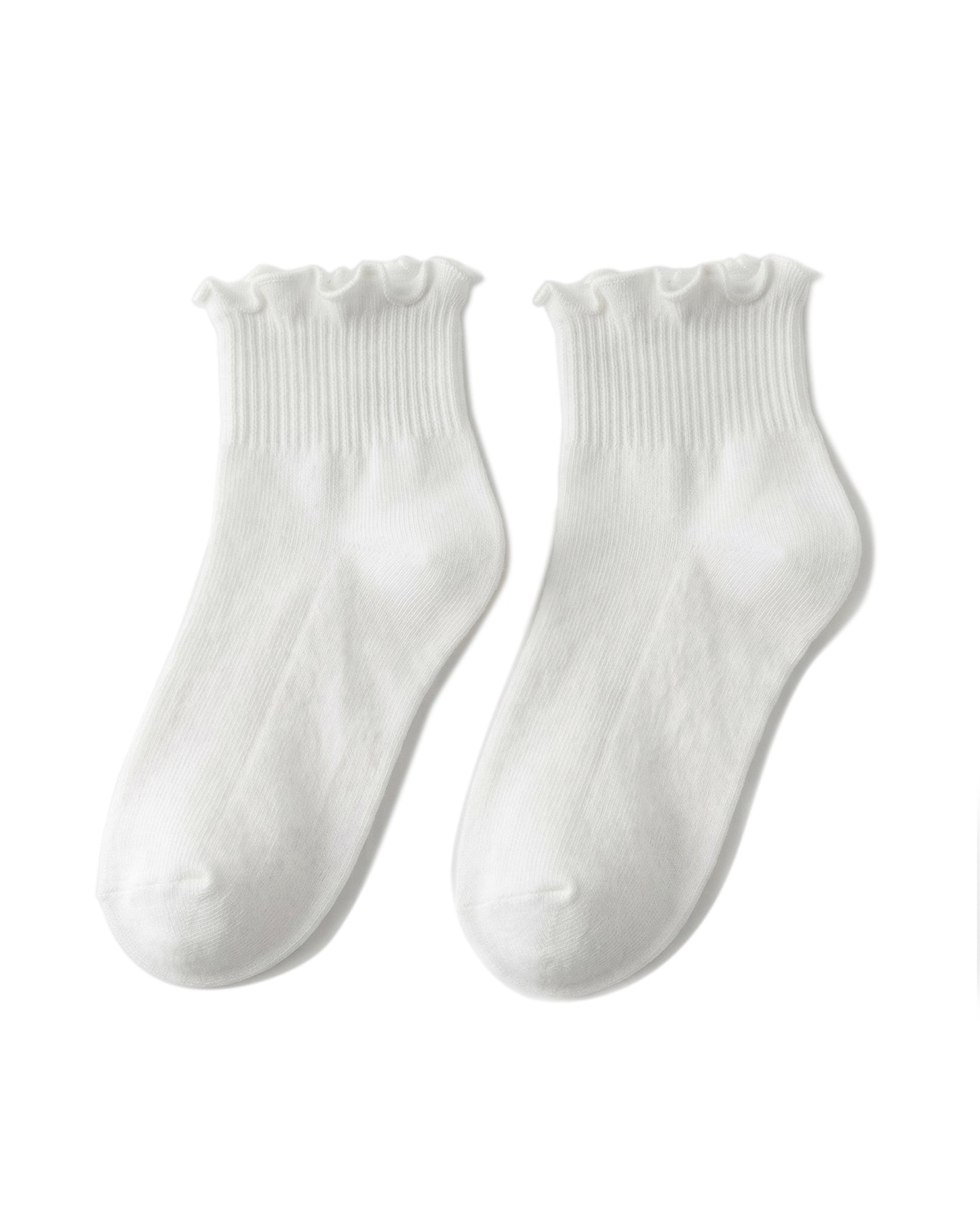 Women's Ruffled Crew Socks