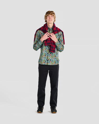 Winter Birds Print Shirt