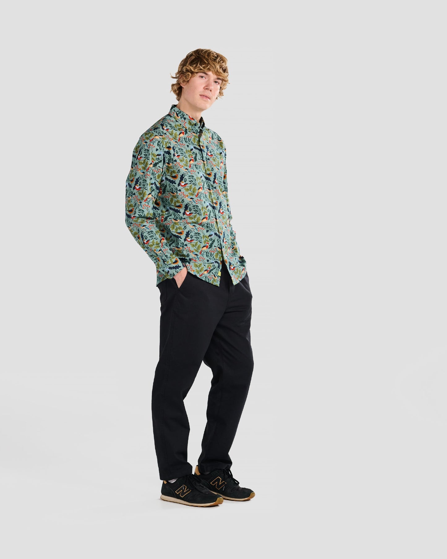 Winter Birds Print Shirt