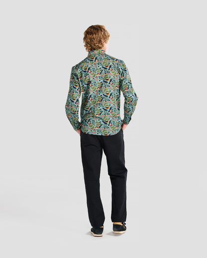 Winter Birds Print Shirt
