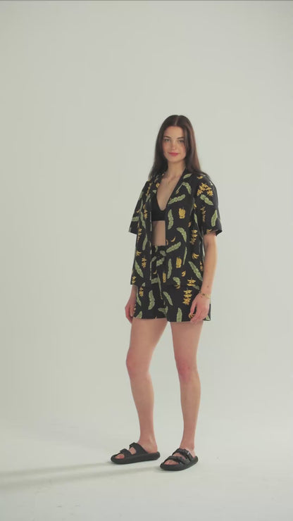 Women's Banana Havana Print Shorts