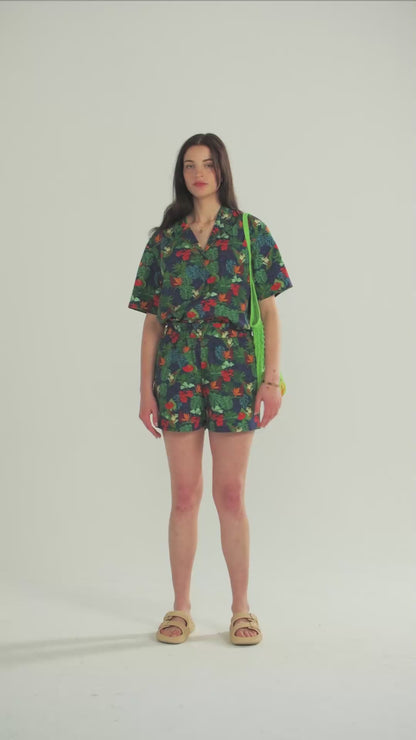 Women's Frogs Print Shorts