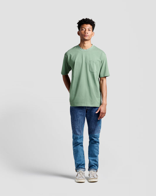 Sage Oversized Pocket Tee