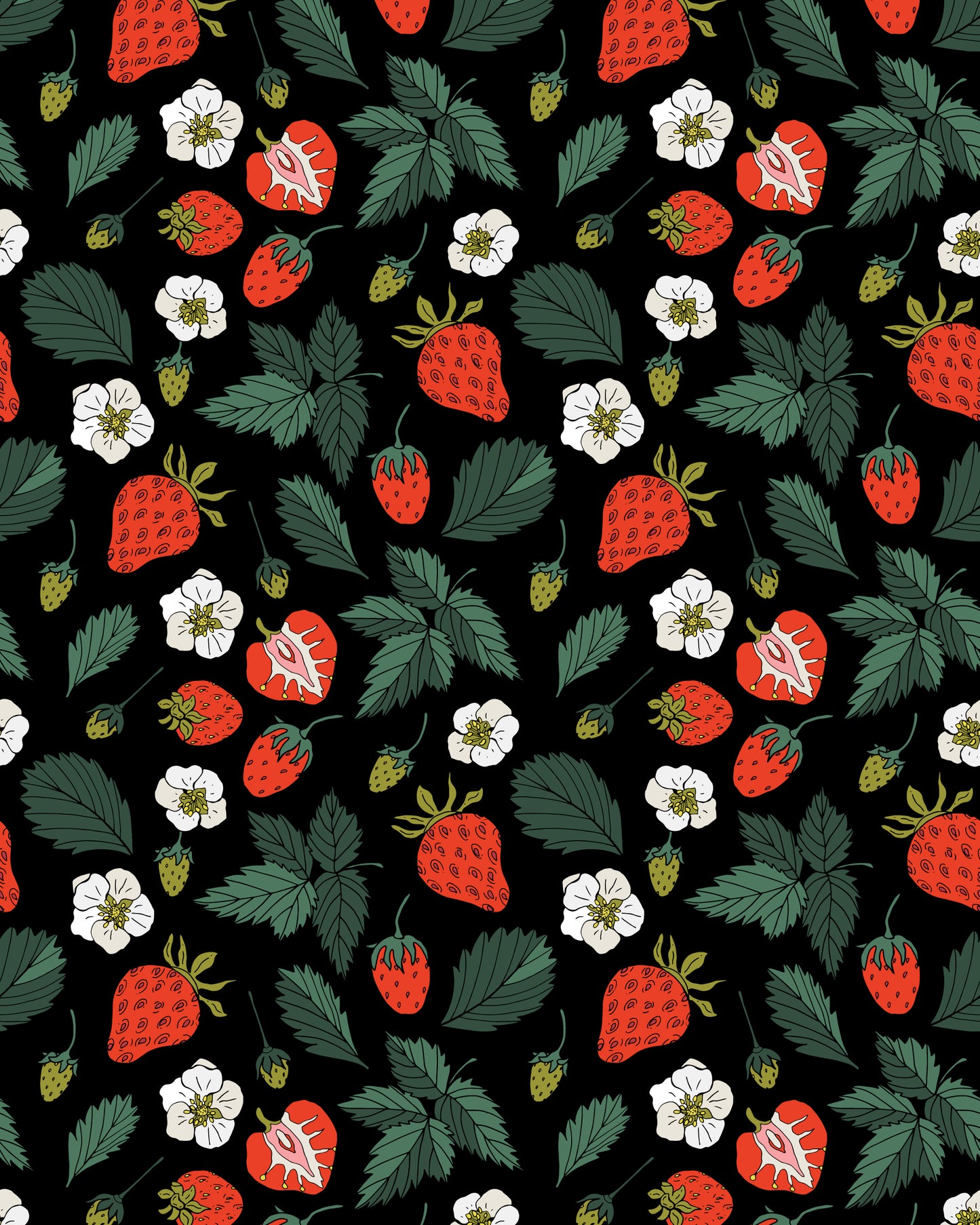 Strawberry Fields Print Shirt Dress