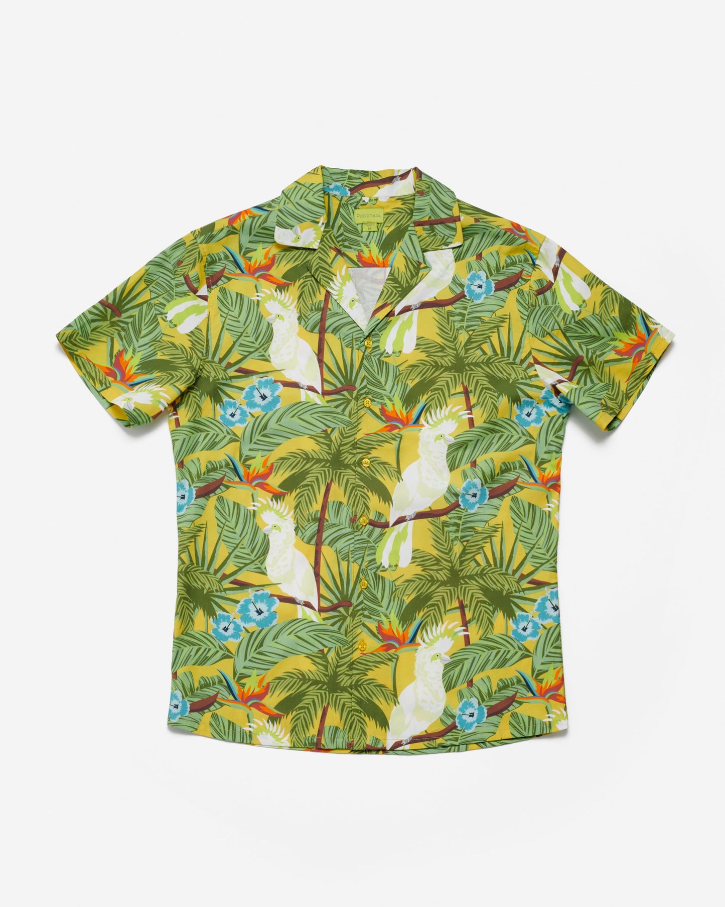 Cockatoos Print Camp Shirt