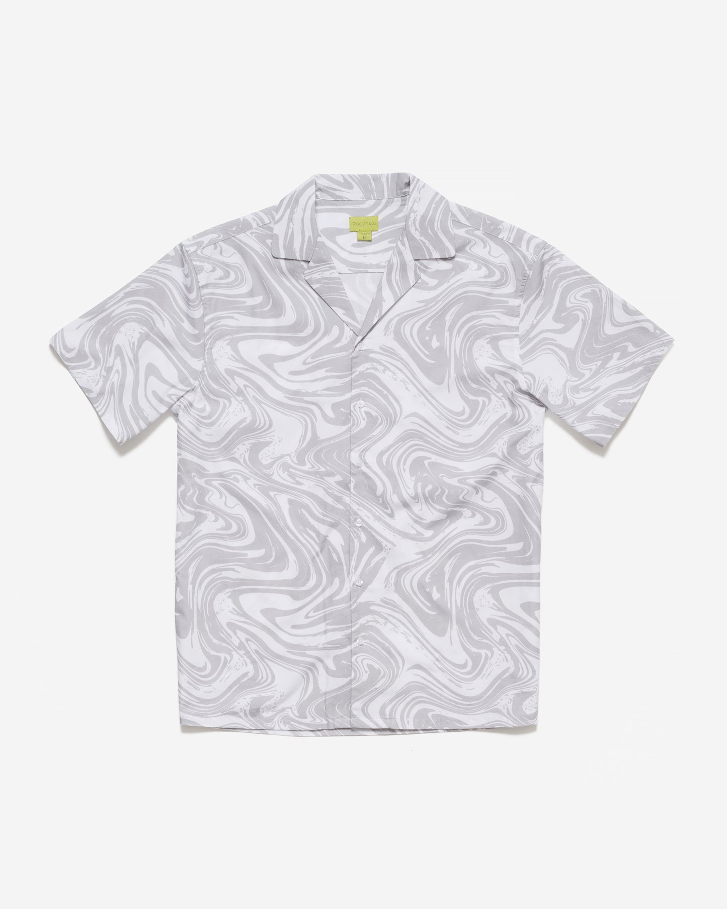 Space Tie Dye Print Camp Shirt